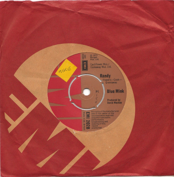 Blue Mink : Randy (7", Single)