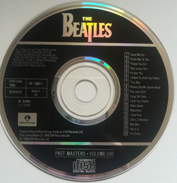 The Beatles : Past Masters • Volume One (CD, Comp, Mono, RE)