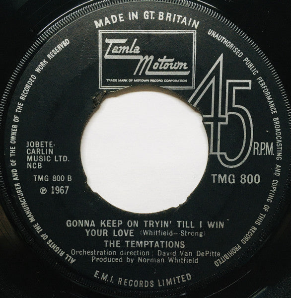 The Temptations : Superstar (Remember How You Got Where You Are) (7", Single, 4 P)