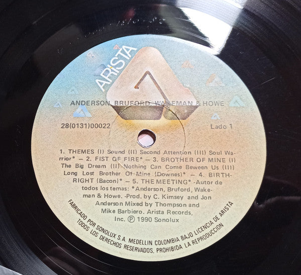 Anderson Bruford Wakeman Howe : Anderson Bruford Wakeman Howe (LP)