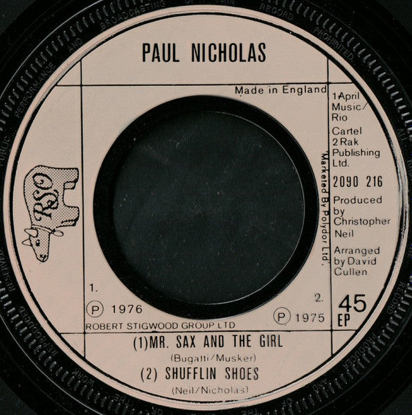 Paul Nicholas : Grandma's Party (7", EP, Lar)