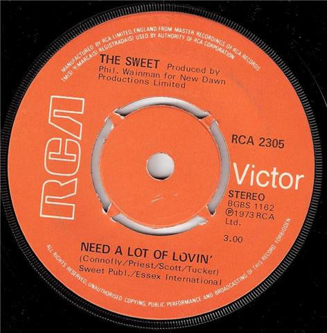 The Sweet : Blockbuster ! (7", Single, Kno)