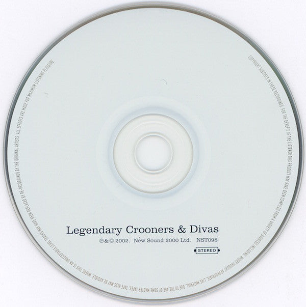 Various : Legendary Crooners & Divas (CD, Comp)