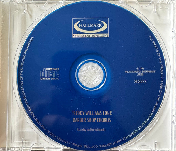 The Freddy Williams Four : Best Of Barbershop (CD, Album)