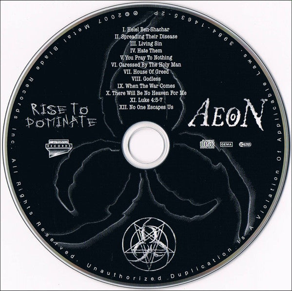 Aeon (11) : Rise To Dominate (CD, Album, Enh, Promo)