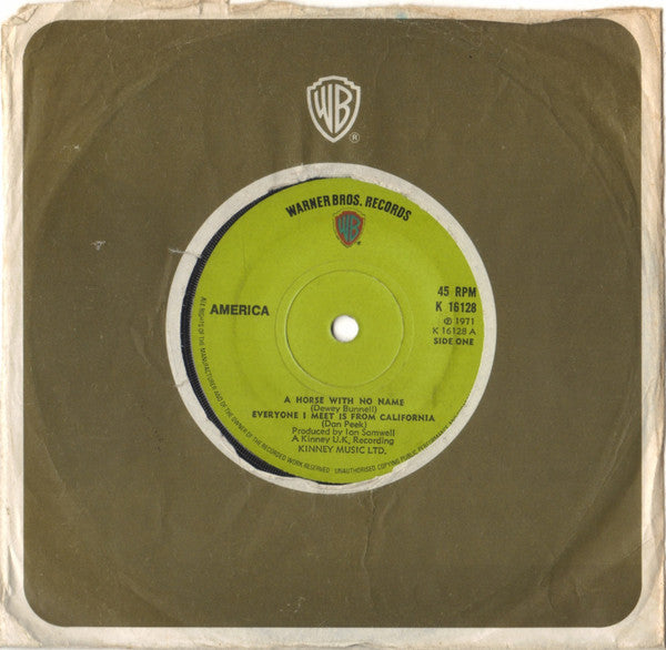 America (2) : A Horse With No Name (7", Gre)