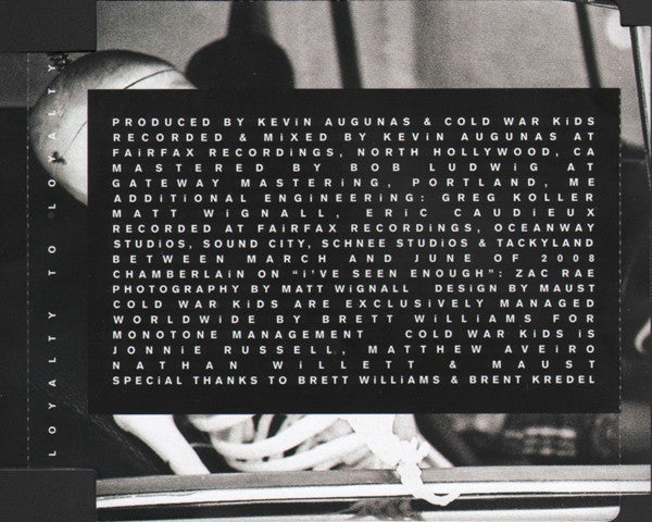Cold War Kids : Loyalty To Loyalty (CD, Album, Sup)