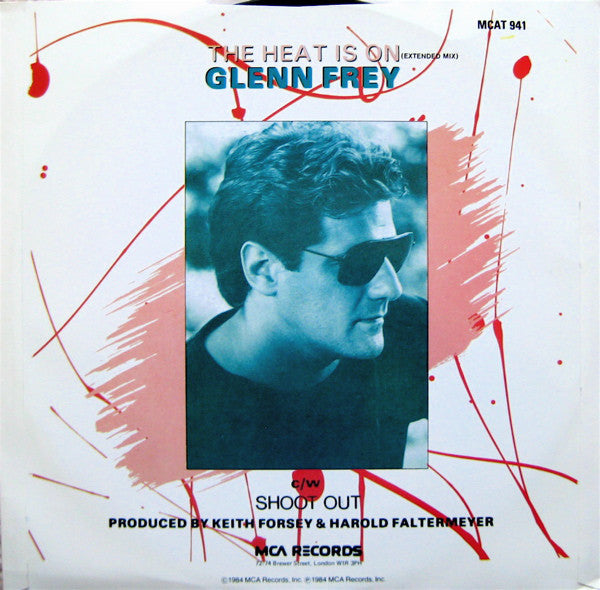 Glenn Frey : The Heat Is On (12", Single, Dam)