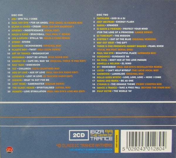 Various : Ibiza 99: The Year Of Trance (2xCD, Comp, P/Mixed)