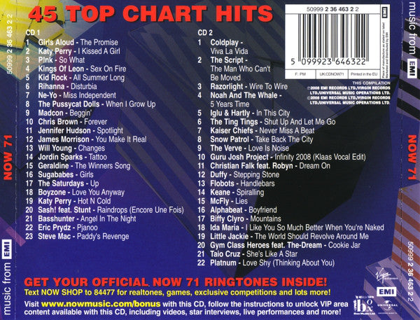 Various : Now That's What I Call Music! 71 (2xCD, Comp)