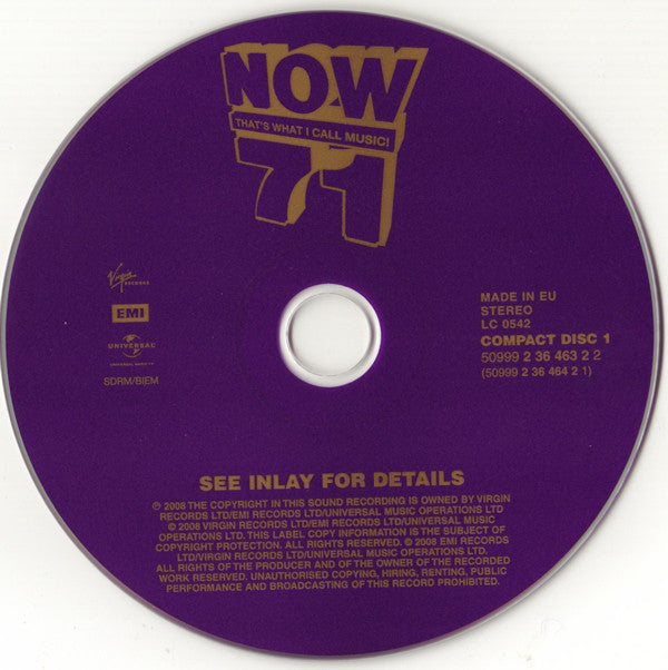 Various : Now That's What I Call Music! 71 (2xCD, Comp)
