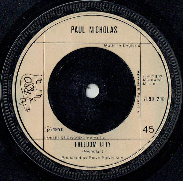 Paul Nicholas : Dancing With The Captain (7", Single, Sol)