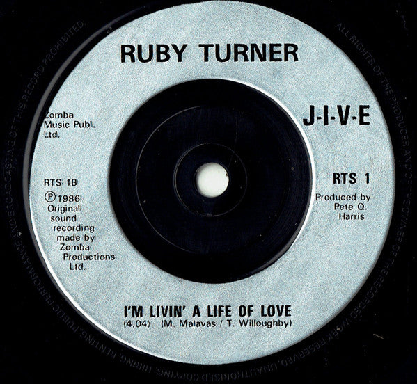 Ruby Turner : I'd Rather Go Blind (7", Single, Inj)