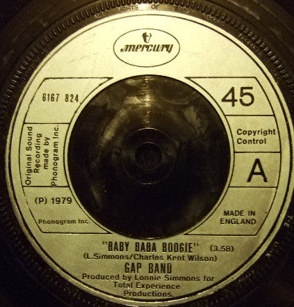 The Gap Band : Baby Baba Boogie (7", Single)