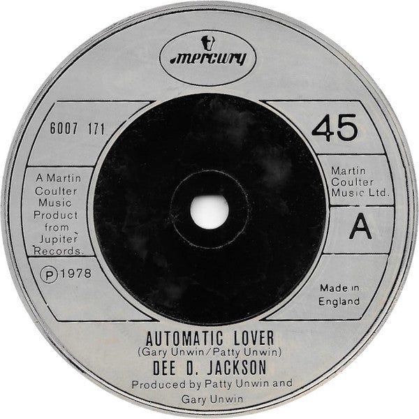 Dee D. Jackson : Automatic Lover (7", Single, Cre)