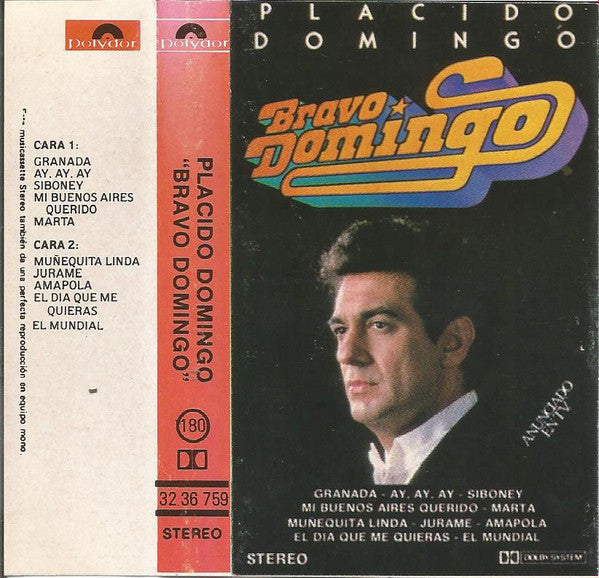 Placido Domingo : Bravo Domingo (Cass, Comp, Dol)