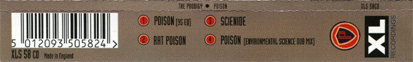 The Prodigy : Poison (CD, Single)