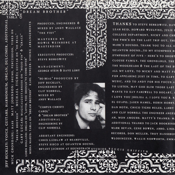 Jeff Buckley : Grace (CD, Album, RP)