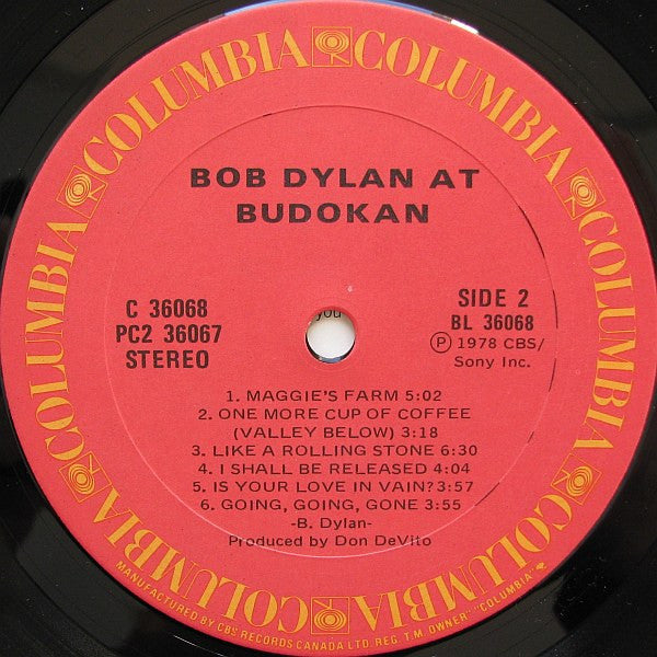 Bob Dylan : Bob Dylan At Budokan (2xLP, Album)