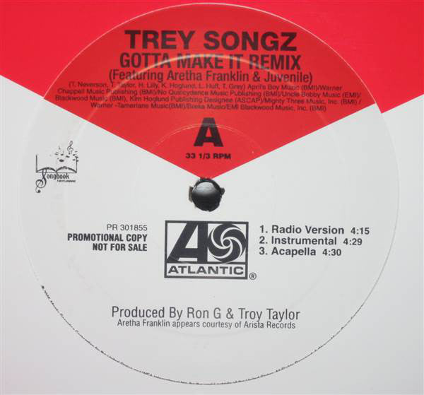 Trey Songz : Gotta Make It (Remix) / UR Behind (12", Promo)