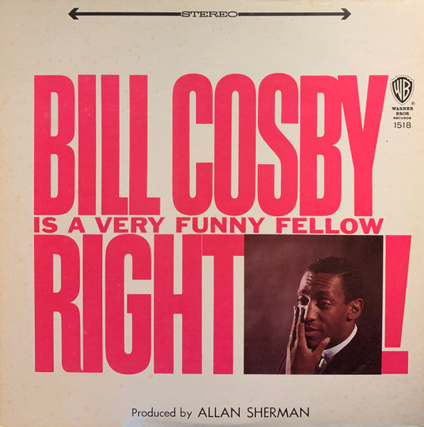 Bill Cosby : Bill Cosby Is A Very Funny Fellow Right! (LP, Album, RE, Bur)
