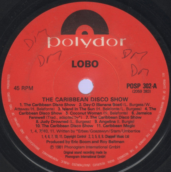 Lobo : The Caribbean Disco Show (7", Lyn)