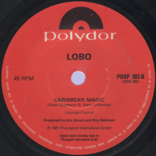 Lobo : The Caribbean Disco Show (7", Lyn)