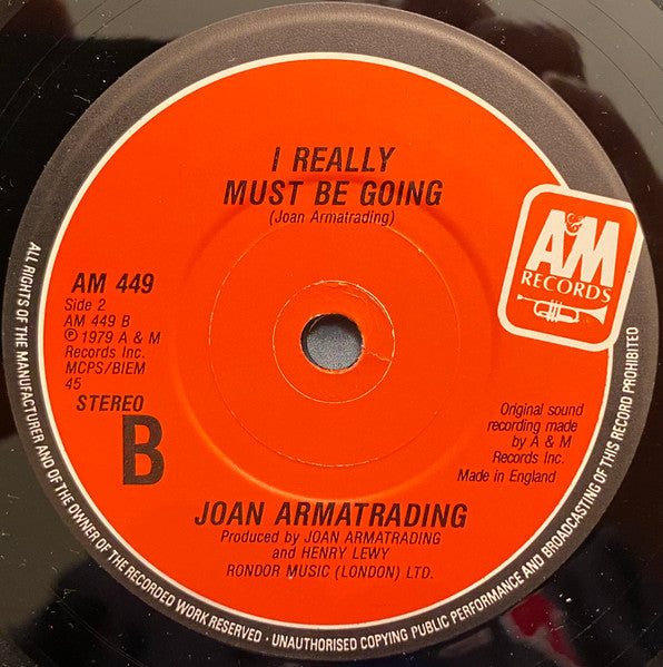 Joan Armatrading : The Shouting Stage (7", Single)