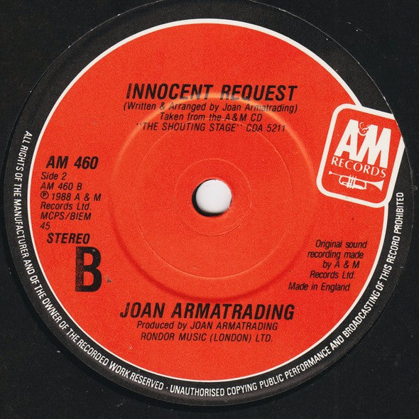 Joan Armatrading : Living For You (7", Single)