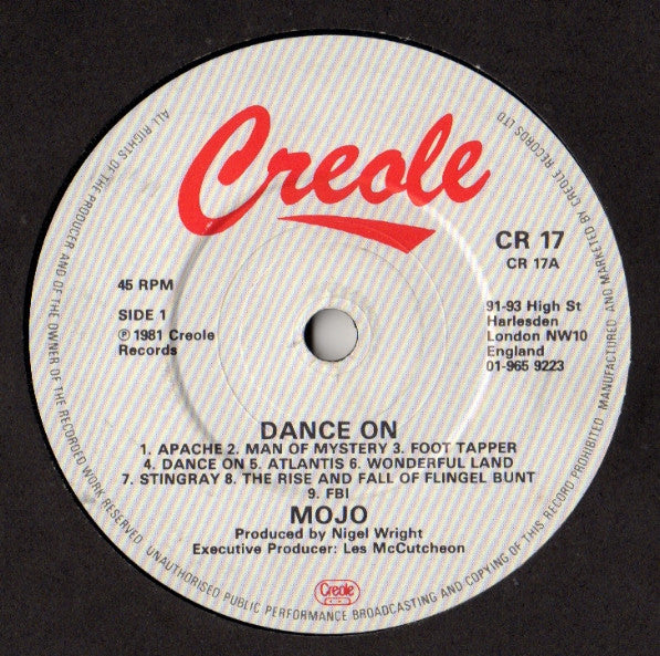 Mojo (12) : Dance On (7", Single)