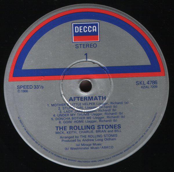 The Rolling Stones : Aftermath (LP, Album, RE)