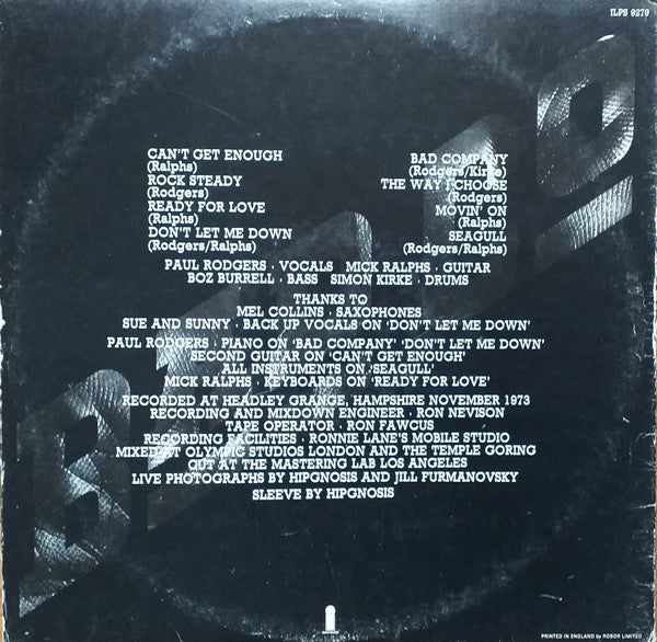 Bad Co* : Bad Company (LP, Album, RE, Gat)