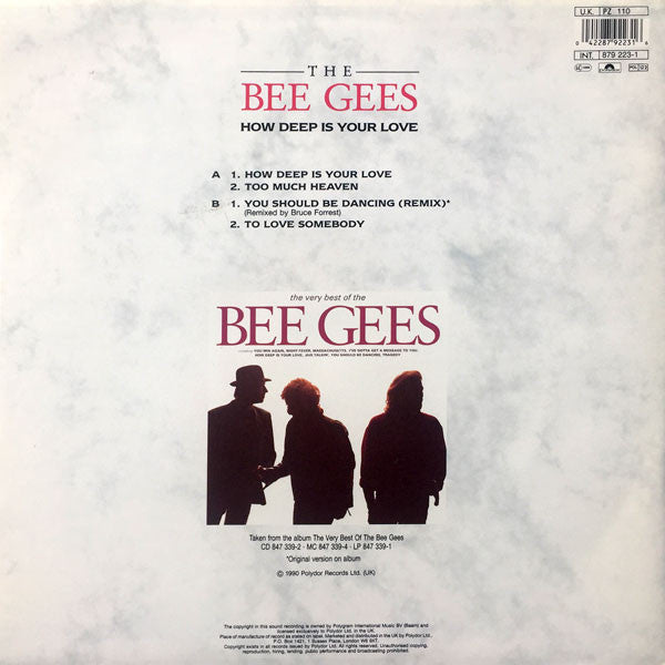 Bee Gees : How Deep Is Your Love (12")