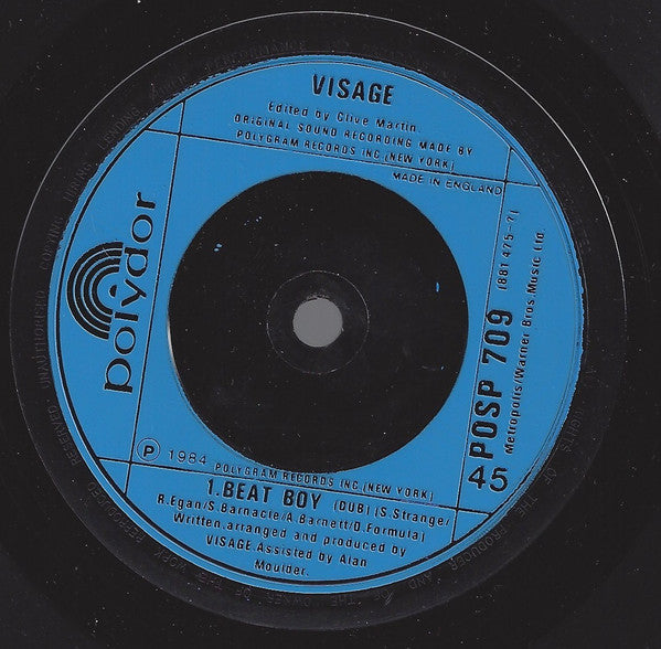 Visage : Beat Boy (7", Single)