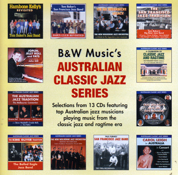 Various : B&W Music's Australian Classic Jazz Series (CD, Album)