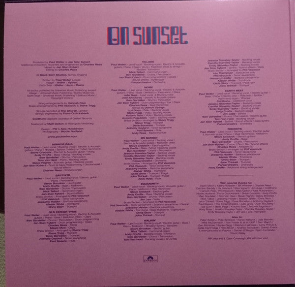 Paul Weller : On Sunset (2xLP, Album, Ltd, Pur)