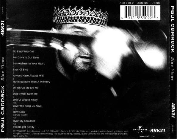 Paul Carrack : Blue Views (CD, Album, RE)
