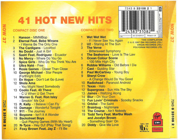 Various : Now That's What I Call Music! 37 (2xCD, Comp)