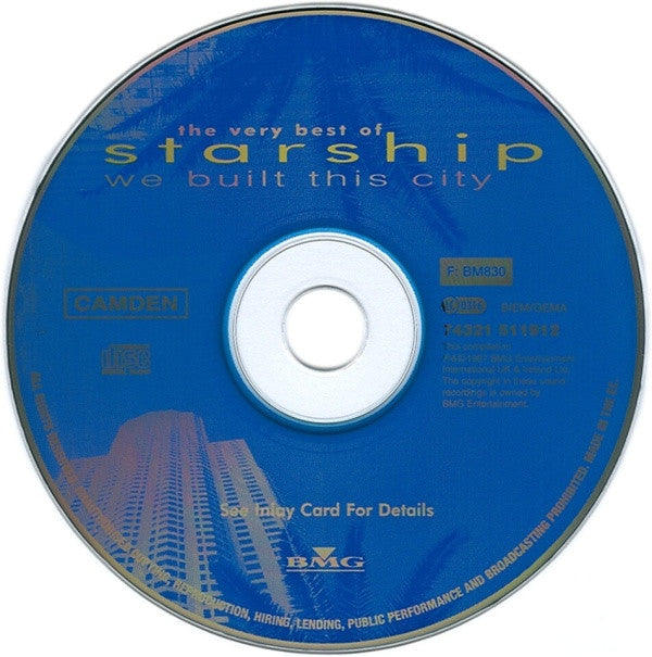 Starship (2) : We Built This City (The Very Best Of Starship) (CD, Comp)