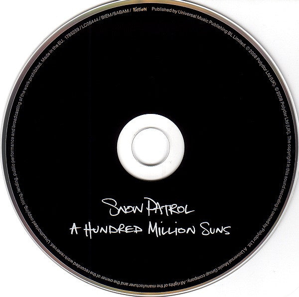 Snow Patrol : A Hundred Million Suns (CD, Album, Sup)