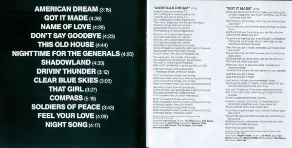 Crosby, Stills, Nash & Young : American Dream (CD, Album)
