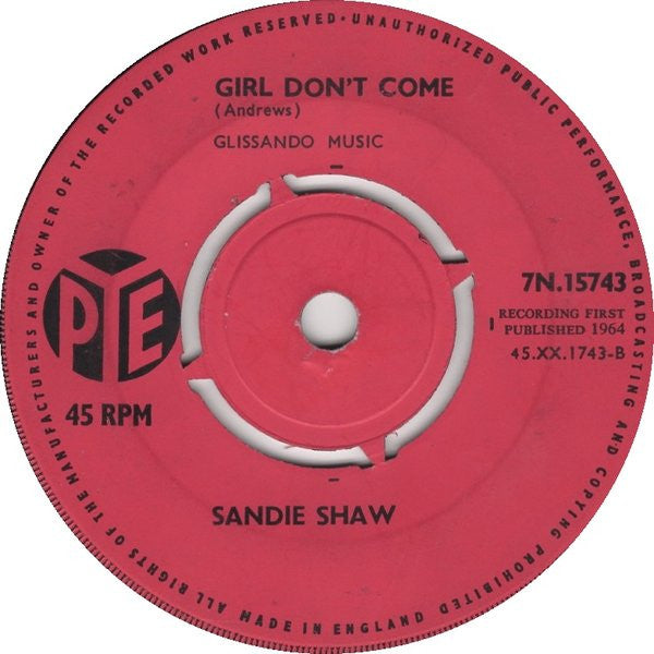 Sandie Shaw : I'd Be Far Better Off Without You (7", Single, 4-P)