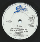Luther Vandross : She Won't Talk To Me (7", Single)