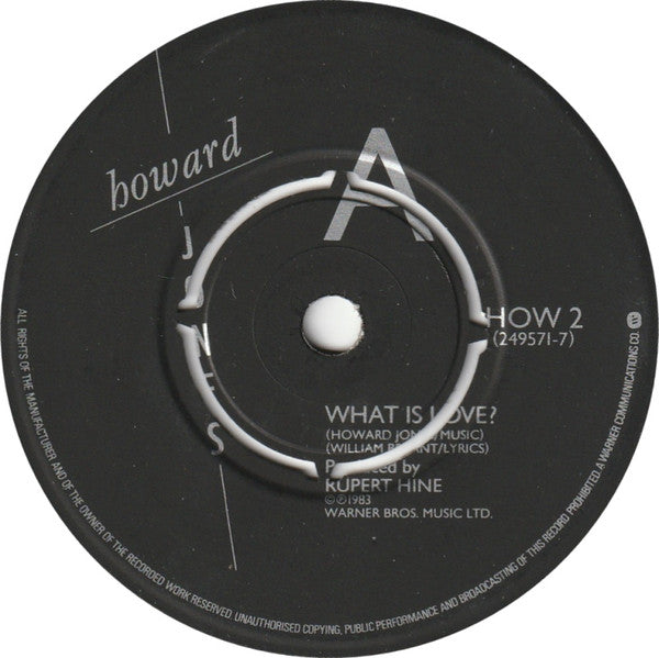 Howard Jones : What Is Love? (7", Single, Pus)