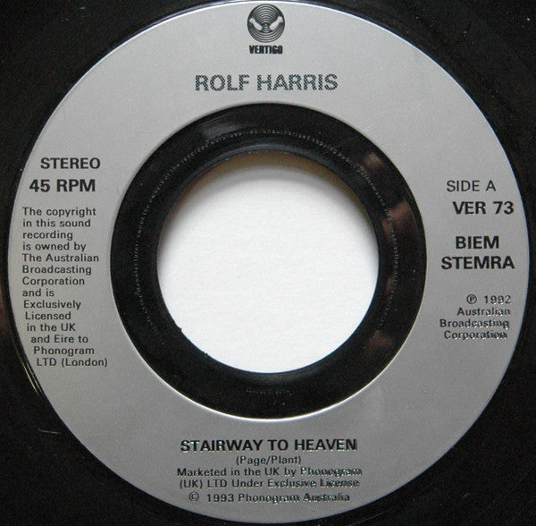 Rolf Harris / The Australian Doors Show : Stairway To Heaven (7", Single)