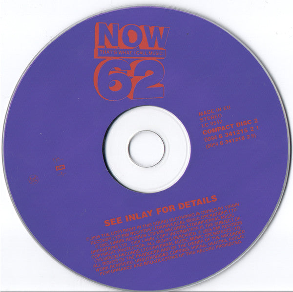 Various : Now That's What I Call Music! 62 (2xCD, Comp)