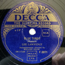 Lee Lawrence : Blue Tango / When You're In Love (Shellac, 10")