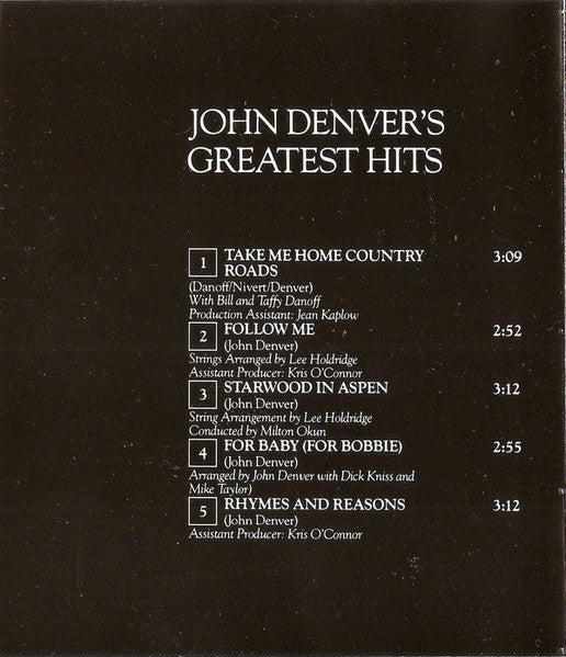 John Denver : John Denver's Greatest Hits (CD, Comp, RE, RP)