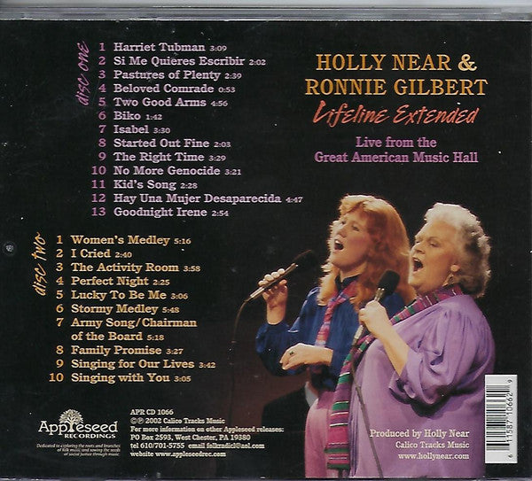 Holly Near & Ronnie Gilbert : Lifeline Extended (2xCD, Album)