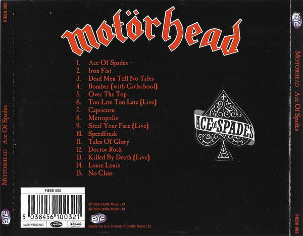 Motörhead : Ace Of Spades (CD, Comp)